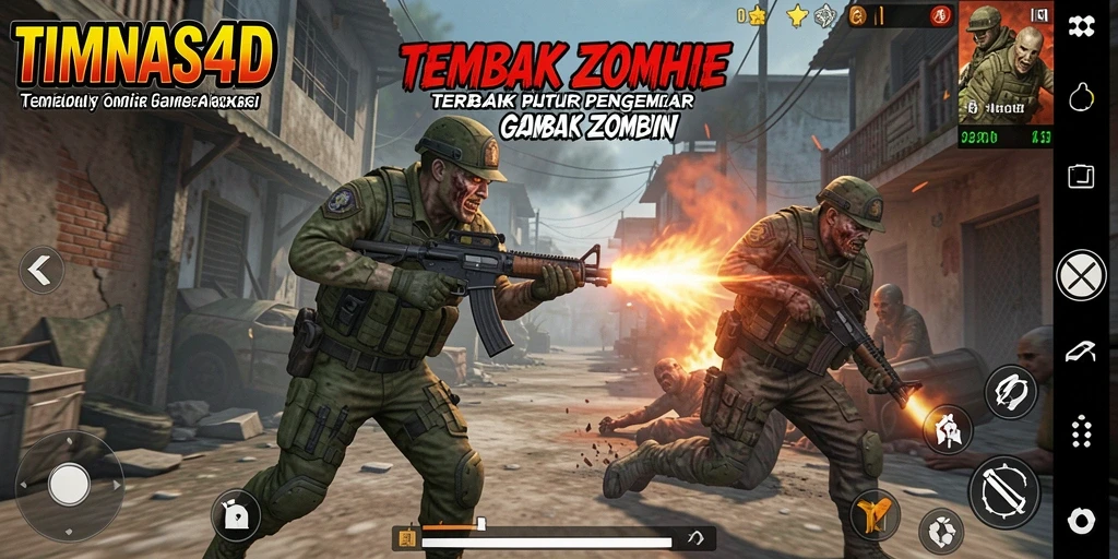Antarmuka antisipasi seru saat memburu zombie di TIMNAS4D.